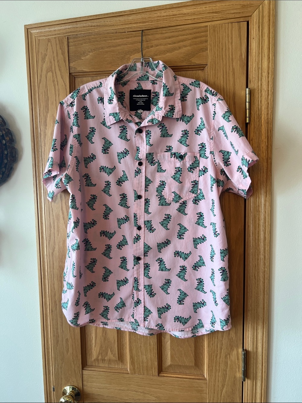 Nickelodeon Rugrats Reptar Button-Down